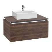Тумба под раковину Villeroy & Boch Legato 80х38 см с подсветкой ДСП дуб аризона B601L0VH