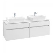 Тумба под раковину Villeroy & Boch Legato 160х55 см с подсветкой ДСП белый матовый B600L0MS