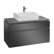 Тумба под раковину Villeroy & Boch Legato 80х55 см с подсветкой МДФ/ДСП глянцевый серый B602L0FP