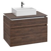 Тумба під раковину Villeroy & Boch Legato 80х55 см з підсвічуванням ДСП дуб аризона B602L0VH