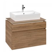 Тумба під раковину Villeroy & Boch Legato 80х55 см з підсвічуванням ДСП дуб канзас B602L0RH