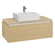 Тумба під раковину Villeroy&Boch Legato 100х38 см з підсвічуванням ДСП північний дуб B603L0VJ
