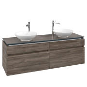 Тумба под раковину Villeroy & Boch Legato 160х55 см с подсветкой ДСП каменный дуб B600L0RK