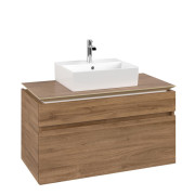 Тумба під раковину Villeroy & Boch Legato 100х38 см з підсвічуванням ДСП дуб канзас B603L0RH