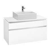 Тумба під раковину Villeroy & Boch Legato 100х55 см з підсвічуванням ДСП білий матовий B604L0MS