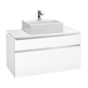 Тумба под раковину Villeroy & Boch Legato 100х55 см с подсветкой ДСП белый матовый B604L0MS