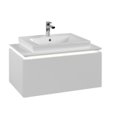 Тумба под раковину Villeroy & Boch Legato 80х38 см с подсветкой ДСП белый матовый B678L0MS