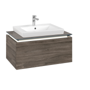 Тумба под раковину Villeroy & Boch Legato 80х38 см с подсветкой ДСП каменный дуб B678L0RK