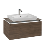 Тумба под раковину Villeroy & Boch Legato 80х38 см с подсветкой ДСП дуб аризона B678L0VH