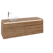 Тумба під раковину Villeroy & Boch Legato 160х55 см з підсвічуванням ДСП дуб канзас B596L0RH