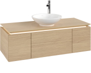 Тумба під раковину Villeroy&Boch Legato 120х38 см з підсвічуванням ДСП північний дуб B577L0VJ