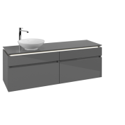 Тумба под раковину Villeroy & Boch Legato 160х55 см с подсветкой МДФ/ДСП глянцевый серый B596L0FP