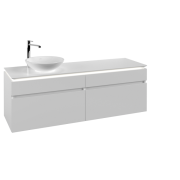 Тумба под раковину Villeroy & Boch Legato 160х55 см с подсветкой ДСП белый матовый B596L0MS
