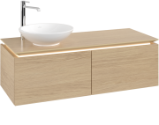 Тумба під раковину Villeroy&Boch Legato 120х38 см з підсвічуванням ДСП північний дуб B579L0VJ
