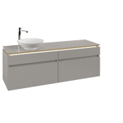 Тумба под раковину Villeroy & Boch Legato 160х55 см с подсветкой ДСП нежно-серый B596L0VK