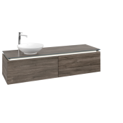 Тумба під раковину Villeroy & Boch Legato 160х38 см з підсвічуванням ДСП кам'яний дуб B595L0RK