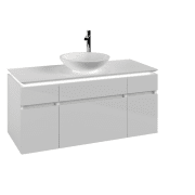 Тумба під раковину Villeroy & Boch Legato 120х55 см з підсвічуванням МДФ/ДСП білий глянсовий B578L0DH