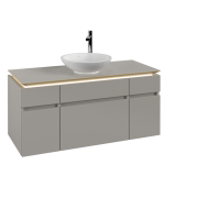 Тумба под раковину Villeroy & Boch Legato 120х55 см с подсветкой ДСП нежно-серый B578L0VK