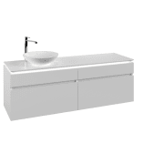 Тумба під раковину Villeroy & Boch Legato 160х55 см з підсвічуванням ДСП білий матовий B596L0MS
