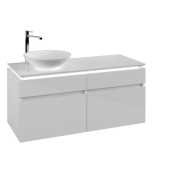 Тумба під раковину Villeroy & Boch Legato 120х55 см з підсвічуванням МДФ/ДСП білий глянсовий B580L0DH