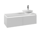 Тумба під раковину Villeroy & Boch Legato 120х38 см з підсвічуванням ДСП білий матовий B581L0MS