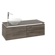 Тумба під раковину Villeroy & Boch Legato 120х38 см з підсвічуванням ДСП кам'яний дуб B579L0RK
