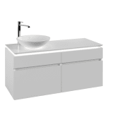 Тумба під раковину Villeroy & Boch Legato 120х55 см з підсвічуванням ДСП білий матовийB580L0MS