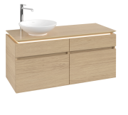 Тумба под раковину Villeroy & Boch Legato 120х55 см с подсветкой ДСП северный дуб B580L0VJ
