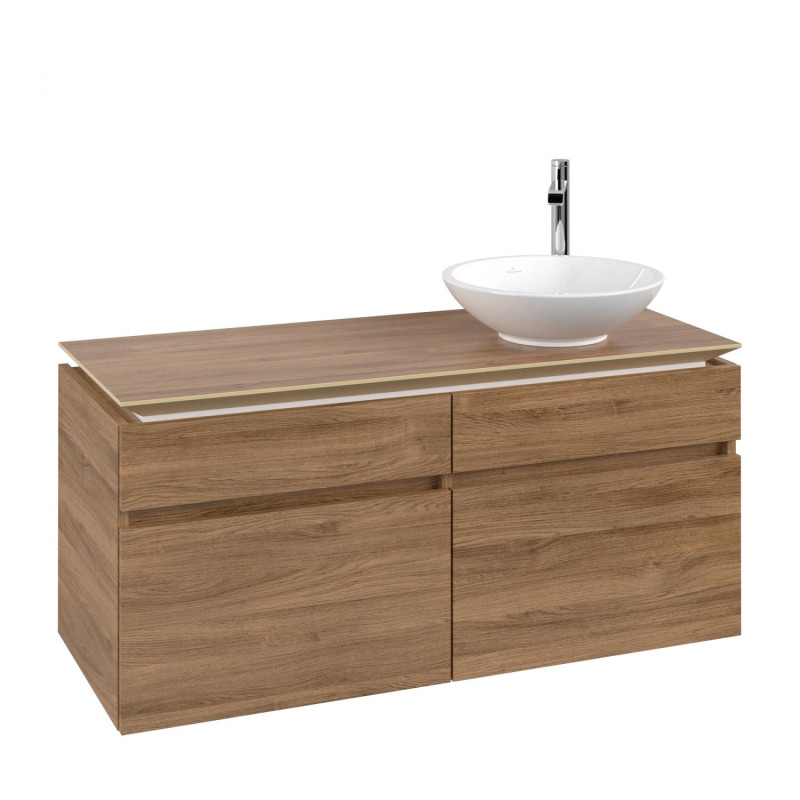 Тумба под раковину Villeroy & Boch Legato 120х55 см с подсветкой ДСП дуб канзас B582L0RH