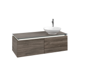 Тумба под раковину Villeroy & Boch Legato 120х38 см з підсвічуванням ДСП каменный дуб B581L0RK