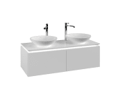 Тумба під раковину Villeroy & Boch Legato 120х38 см з підсвічуванням ДСП білий матовий B583L0MS