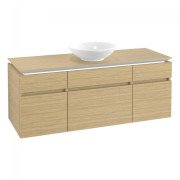 Тумба под раковину Villeroy & Boch Legato 140х55 см с подсветкой ДСП северный дуб B586L0VJ