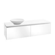 Тумба під раковину Villeroy & Boch Legato 140х38 см з підсвічуванням МДФ/ДСП білий глянсовий B587L0DH