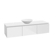 Тумба під раковину Villeroy & Boch Legato 140х38 см з підсвічуванням МДФ/ДСП білий глянсовий B585L0DH
