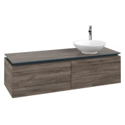 Тумба под раковину Villeroy & Boch Legato 140х38 см с подсветкой ДСП каменный дуб B589L0RK