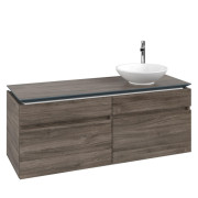 Тумба під раковину Villeroy & Boch Legato 140х55 см з підсвічуванням ДСП кам'яний дуб B590L0RK