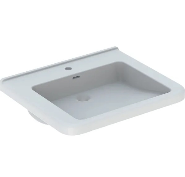 Раковина для ванной Geberit Selnova Comfort Square 55х52,5 см сантехнический фарфор белый 500.785.00.7