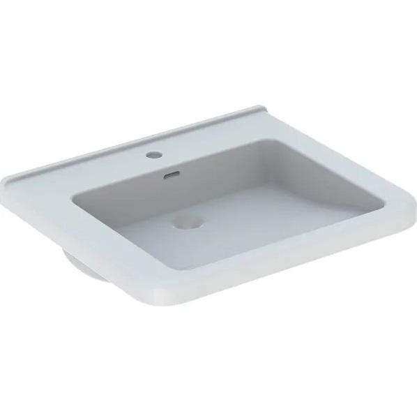 Раковина для ванной Geberit Selnova Comfort Square 55х52,5 см сантехнический фарфор белый 500.785.00.7