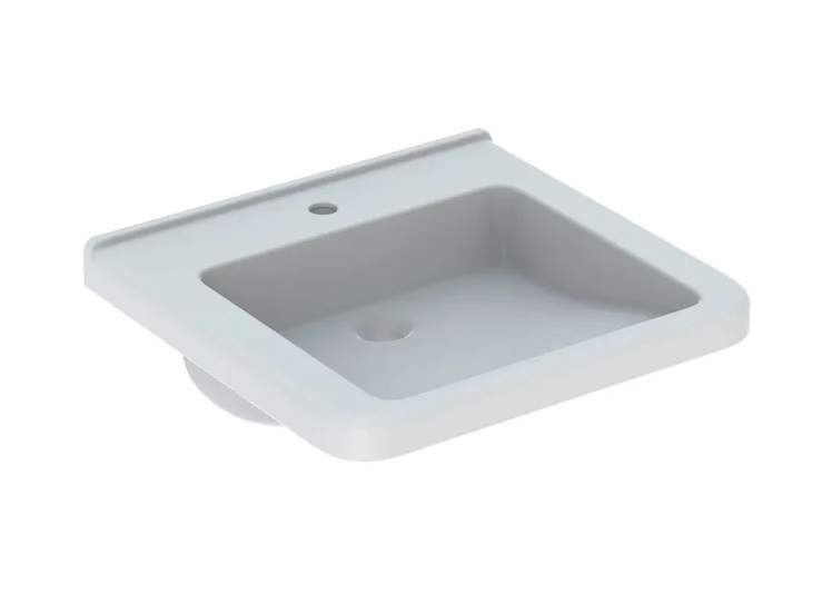 Раковина для ванної Geberit Selnova Comfort Square 55х52,5 см сантехнічна порцеляна білий 500.786.00.7