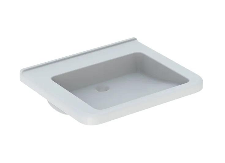 Раковина для ванной Geberit Selnova Comfort Square 65х55 см сантехнический фарфор белый 500.790.01.7