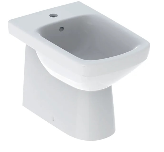 Биде напольное Geberit Selnova Square 35х53 см сантехнический фарфор белый 500.483.01.7