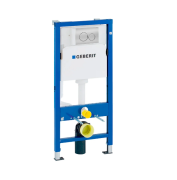 Система инсталляции Geberit Duofix 3 в 1 с клавишей хром матовый 458.103.00.1+115.127.46.1