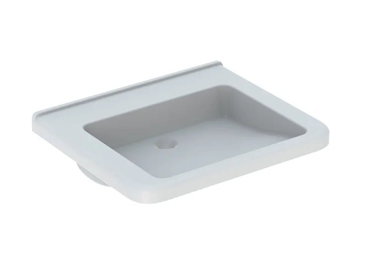 Раковина для ванной Geberit Selnova Comfort Square 65х55 см сантехнический фарфор белый 500.790.01.7