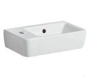 Раковина для ванної Geberit Selnova Compact 40х25 см отвір зліва сантехнічний фарфор білий 501.518.00.7