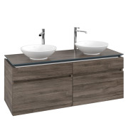 Тумба под раковину Villeroy & Boch Legato 140х55 см с подсветкой ДСП каменный дуб B592L0RK