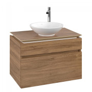 Тумба під раковину Villeroy & Boch Legato 80х55 см з підсвічуванням ДСП дуб канзас B570L0RH