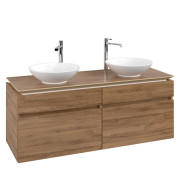 Тумба під раковину Villeroy & Boch Legato 140х55 см з підсвічуванням ДСП дуб канзас B592L0RH