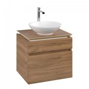 Тумба під раковину Villeroy & Boch Legato 60х55 см з підсвічуванням ДСП дуб канзас B568L0RH