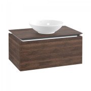 Тумба под раковину Villeroy & Boch Legato 80х38 см с подсветкой ДСП дуб аризона B569L0VH