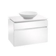 Тумба під раковину Villeroy & Boch Legato 80х55 см з підсвічуванням МДФ/ДСП білий глянсовий B570L0DH